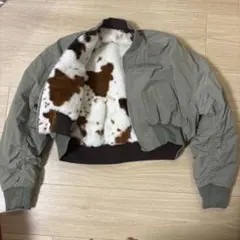 美品 GYDA 2way クロップド丈 リバーシブルジャケット MA-1