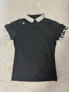 DESCENTE GOLF 黒ポロシャツ サイズ46