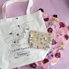 ⭐️３点⭐️ポケモン ピカチュウ トートバッグ ポーチ エコバッグ