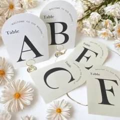 結婚式 テーブルナンバー アーチ型 セミオーダー OKおしゃれ 1枚100円〜