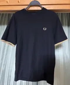 フレッドペリー 半袖 Tシャツ ブラック系 FRED PERRY 鹿の子