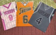黒子のバスケ 　三点セット ミニクリアファイル ステッカー付き