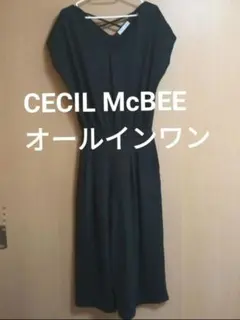 CECIL McBEE　オールインワンパンツ　オールインワン 黒のサムネイル