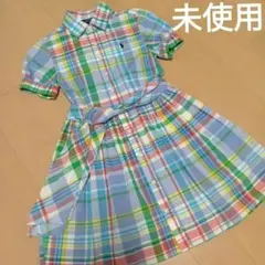未使用タグ無　ラルフローレン　定番ワンピース　130cmのサムネイル