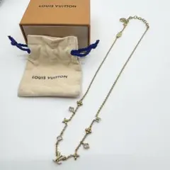 【美品】 ルイヴィトン LV インザスカイ ネックレス ゴールド ラインストーン