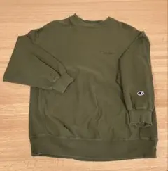 Champion オリーブグリーン クルーネック スウェット