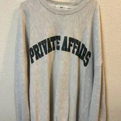 WUGO PRIVATE AFFAIRS グレー トレーナー