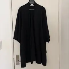 新品未使用】M_MOUSSY ブラック ノーカラー ロングコート ベルト付き 