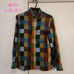 R.NEWBOLD チェック柄メンズシャツ Mサイズ