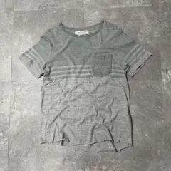 日本製 REMI RELIEF レミレリーフ Tシャツ グレー ボーダー グレーのサムネイル