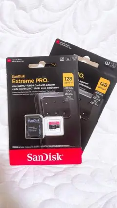 SanDisk Extreme PRO microSDXC 128GB 2個