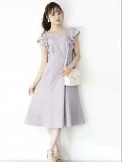 PROPORTION BODY DRESSING ラッフルスリーブワンピース