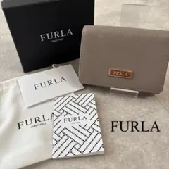 FURLA グレー 三つ折り財布