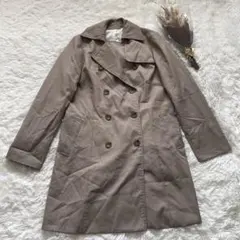 【コムサイズム】アウター/コート/トレンチ/レディース/ベージュ/無地/就活