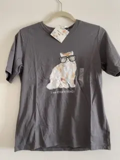 ユニクロ　uniqlo ポール&ジョー 猫 グレー Tシャツ　M