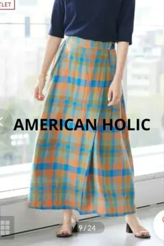 AMERICAN HOLIC　ラップ風チェックスカート