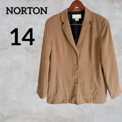 NORTON MENAUCHTON テーラードジャケット 14 ブラウン