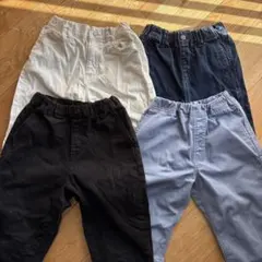 ユニクロ/GU/無印 キッズ 長ズボン 120cm 4本セット まとめ売り