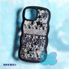 no.22】1点物 iPhone15ケース デコスマホ デコ電 デコケータイ