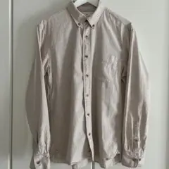 無印良品　ボタンダウンベージュ　XL