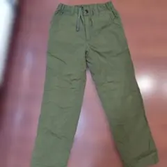 ノースフェイス　カーキ色　ロングパンツ 120cm