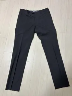 SUITS SELECTダークグレー スリムフィット スラックス