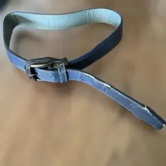 少年野球 青い合成皮革ベルト