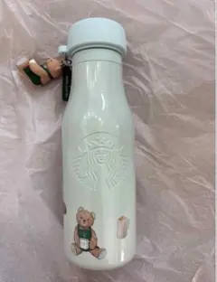 【24時間以内発送】ジェラピケ リッドカバーベアチャーム付きステンレスボトル