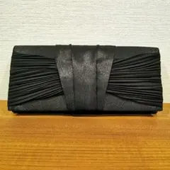 クラッチバッグ　パーティーバッグ　2wayバッグ　チェーンショルダー　黒