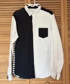 THE SHOP TK カラー ブロック 長袖シャツ L