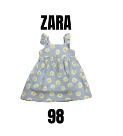 【ZARA ザラ】美品　花柄　ノースリーブ　チュニック　ワンピース　女の子　98