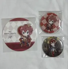 リドル　ツイステカフェ　缶バッジ　コースター　セット