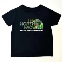 THE NORTH FACE カモフラロゴ Tシャツ ブラック　110 美品のサムネイル