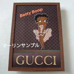 ベティちゃんBettyBoopポスターフレーム付き壁掛けパロディアート