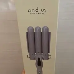 スリコ　and us ウェーブアイロン　3バレルヘアアイロン 3coins