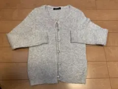 CECIL McBEE グレー ニットカーディガン