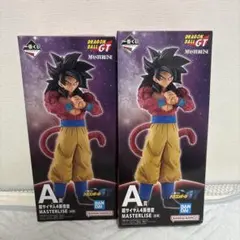 ドラゴンボールGT 一番くじ 孫悟空 ベジータ 超サイヤ人4 A賞 B賞 ロゴ