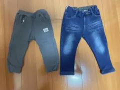 Lee パンツ 男の子 90 2枚セット 裏起毛