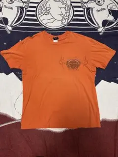 00s〜 HARLEY DAVIDSON オレンジ　tシャツ プリント