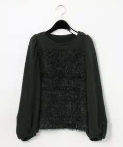 グレースコンチネンタル コンビパフ袖トップ ほぼ未使用