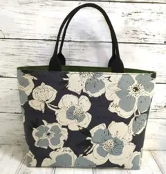 ハンドメイドトートバッグ　お散歩バッグ　サブバッグ　北欧　花柄