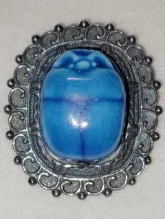 宮内庁御用達　宮本商行　スカラベ　ヴィンテージブローチ 銀製