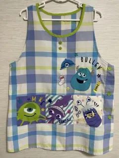 キャラクターエプロン　モンスターインク　ディズニー　保育士　エプロン　M〜L