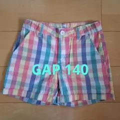 GAP チェック柄 ショートパンツ 140