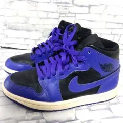 NIKE ナイキ エアジョーダン1 スニーカー 23.5 ハイカット パープル