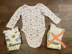 専用★ミッフィー柄他 UNIQLOベビーロンパース肌着3点セット 90