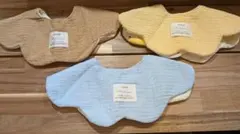 ガーゼ　防水加工　スタイ　3枚セット