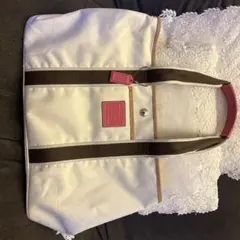 Coach ホワイト トートバッグ
