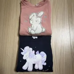 anyFAM ユニコーン トレーナー 2枚セット100cm