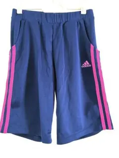 adidas ネイビー 半ズボン climalite